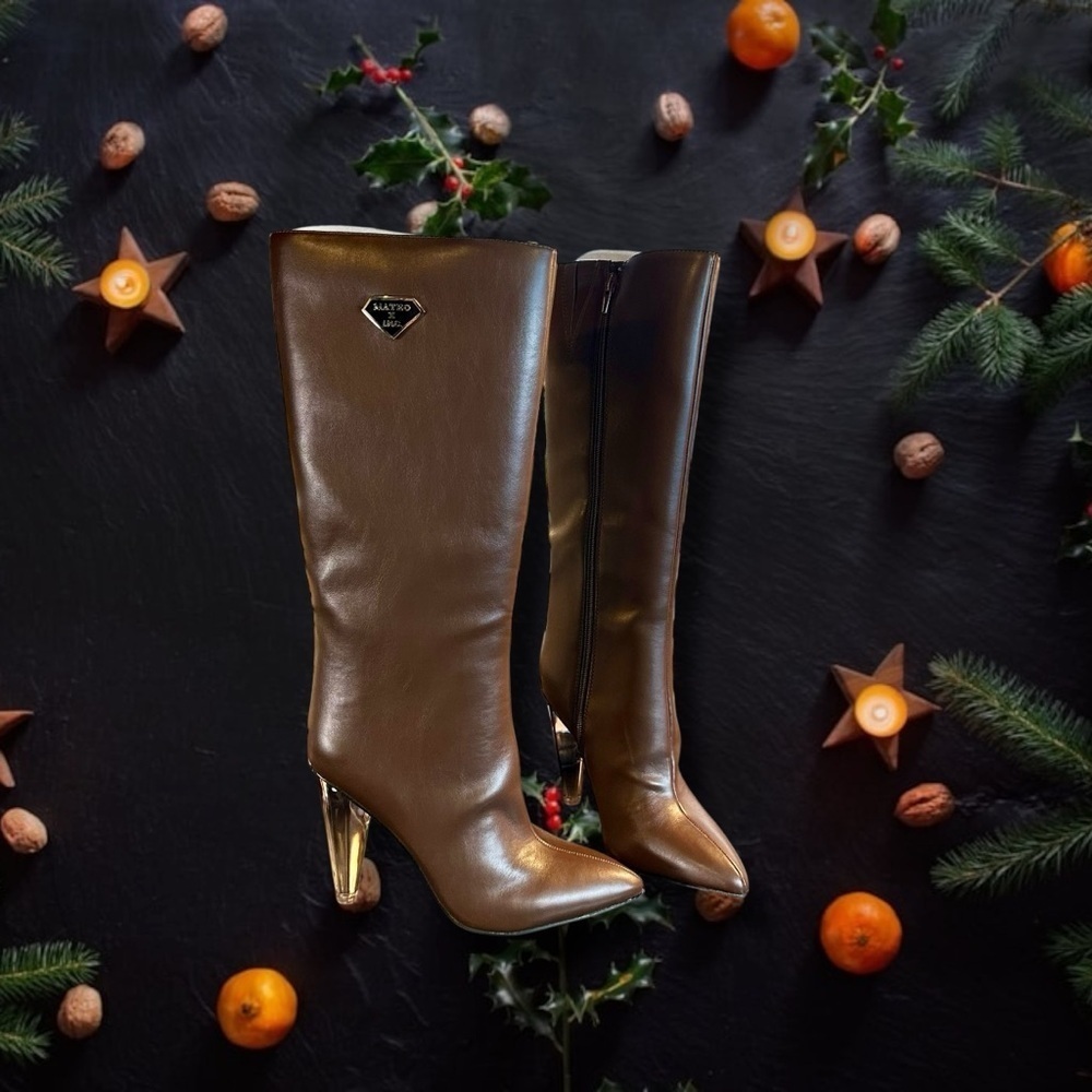 NWT Mateo for INC International Concepts Women’s ‘Charlotte’ Boots in Brown Sz 5